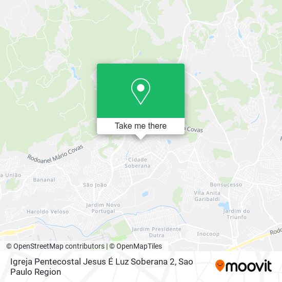 Igreja Pentecostal Jesus É Luz Soberana 2 map
