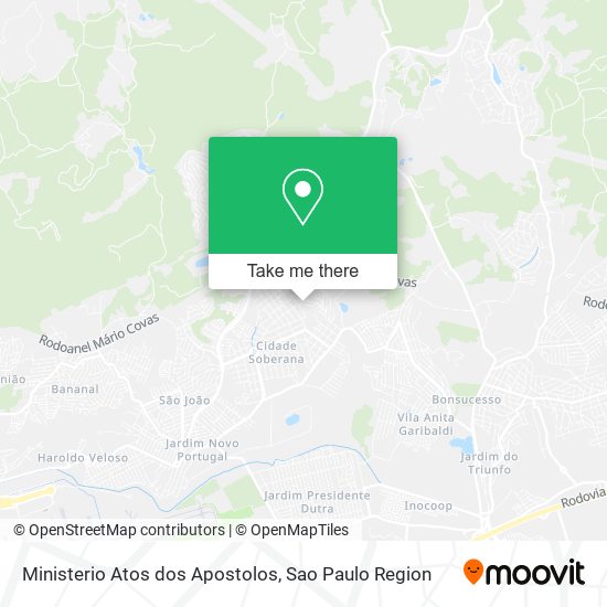 Ministerio Atos dos Apostolos map