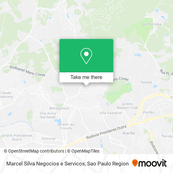 Mapa Marcel Silva Negocios e Servicos