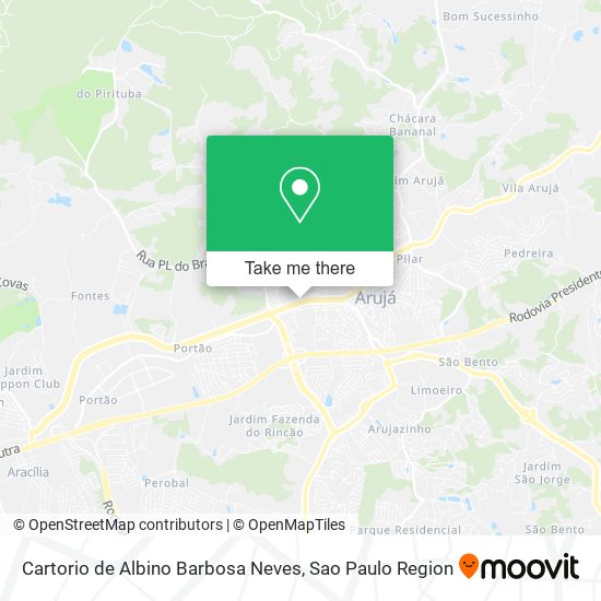 Mapa Cartorio de Albino Barbosa Neves