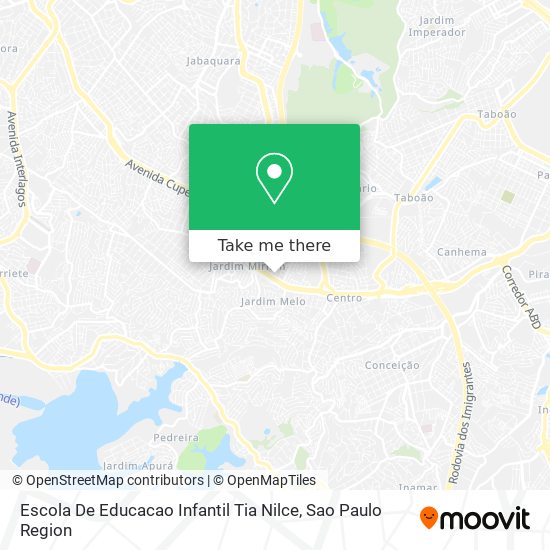 Mapa Escola De Educacao Infantil Tia Nilce