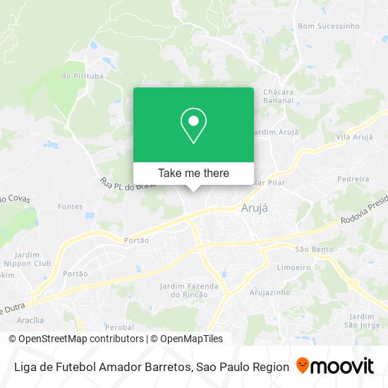 Liga de Futebol Amador Barretos map