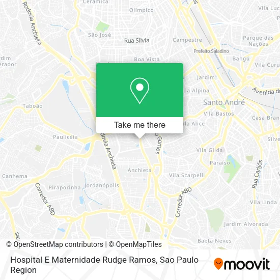 Hospital E Maternidade Rudge Ramos map