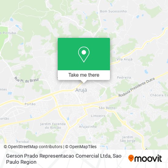 Mapa Gerson Prado Representacao Comercial Ltda