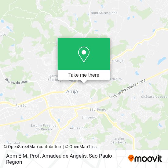 Mapa Apm E.M. Prof. Amadeu de Angelis