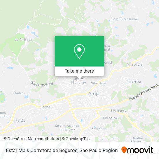 Mapa Estar Mais Corretora de Seguros