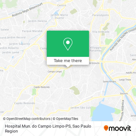 Mapa Hospital Mun. do Campo Limpo-PS