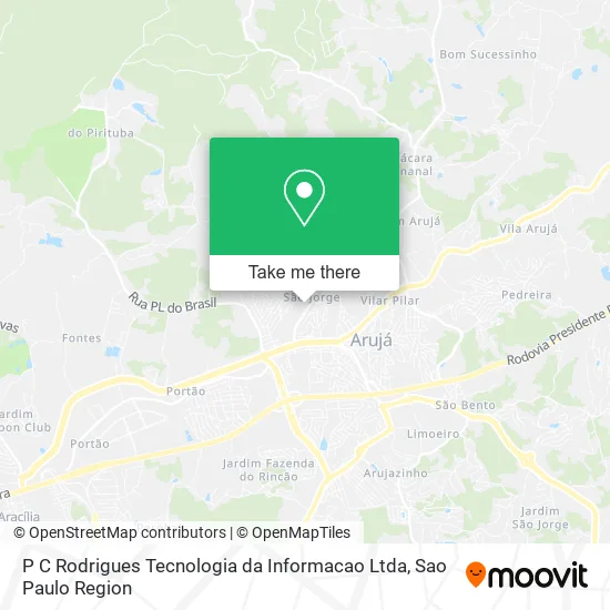 P C Rodrigues Tecnologia da Informacao Ltda map