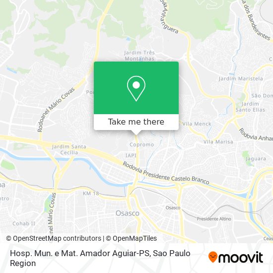 Hosp. Mun. e Mat. Amador Aguiar-PS map