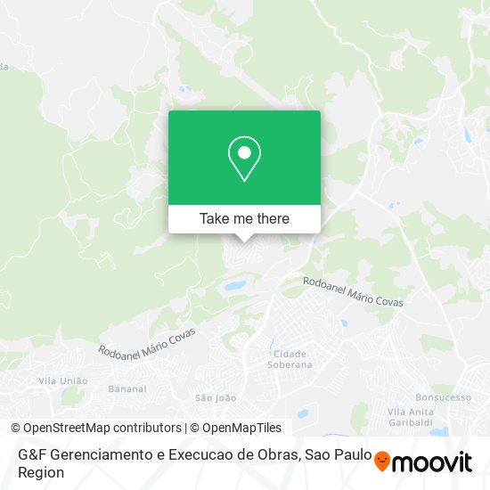 G&F Gerenciamento e Execucao de Obras map