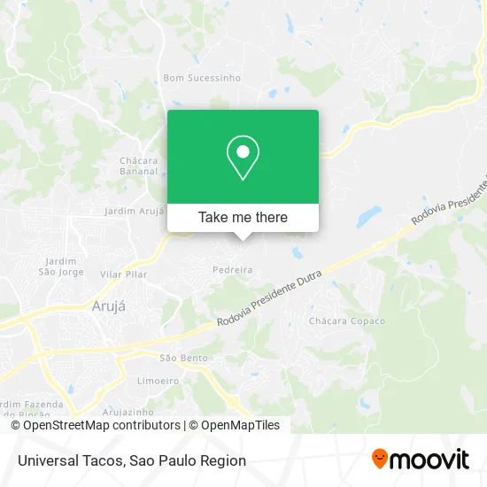 Universal Tacos map
