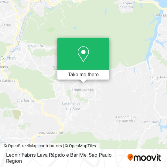 Mapa Leonir Fabris Lava Rápido e Bar Me