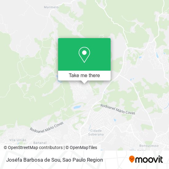 Joséfa Barbosa de Sou map