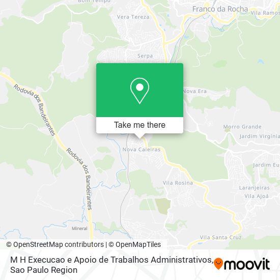 M H Execucao e Apoio de Trabalhos Administrativos map