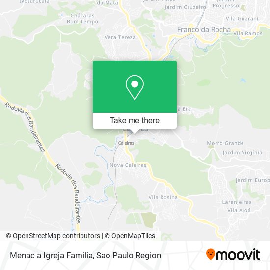 Menac a Igreja Familia map