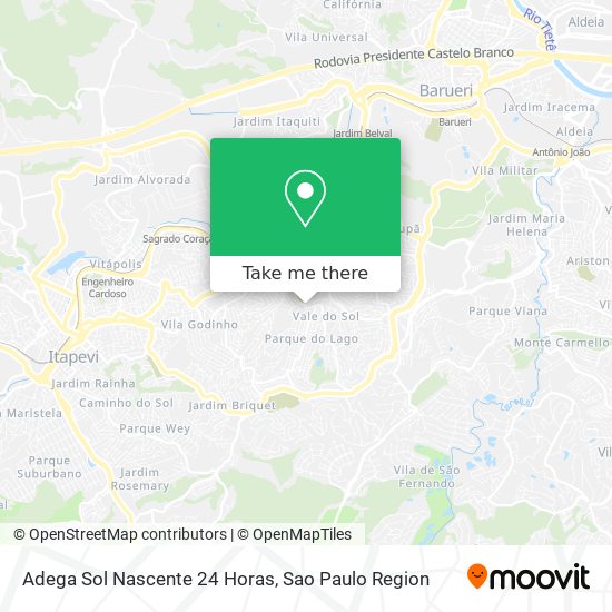 Adega Sol Nascente 24 Horas map