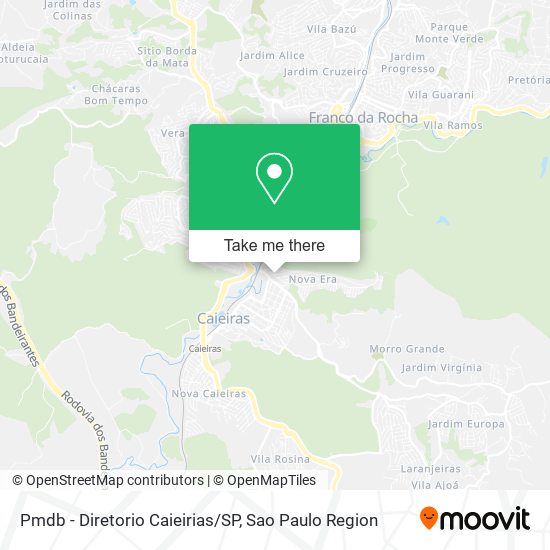 Pmdb - Diretorio Caieirias/SP map