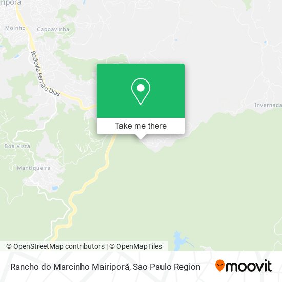Mapa Rancho do Marcinho Mairiporã