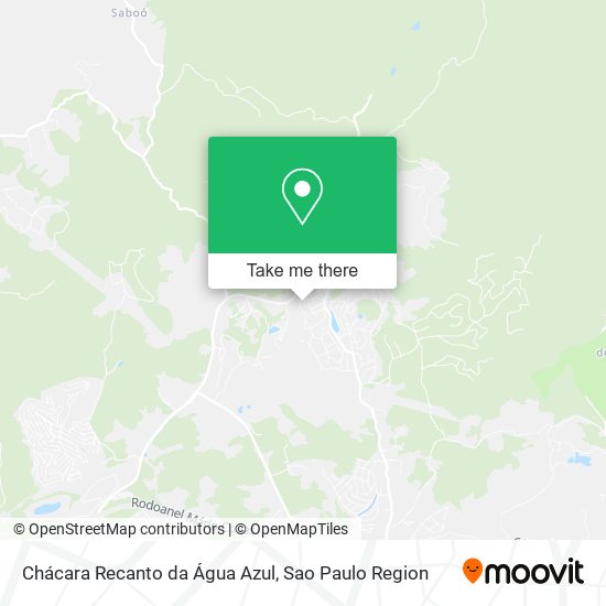 Chácara Recanto da Água Azul map