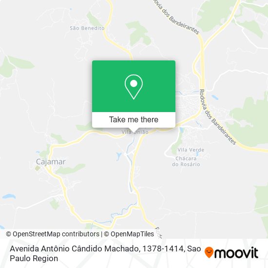 Avenida Antônio Cândido Machado, 1378-1414 map