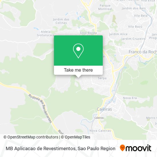 Mapa MB Aplicacao de Revestimentos