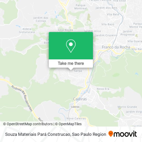 Souza Materiais Pará Construcao map