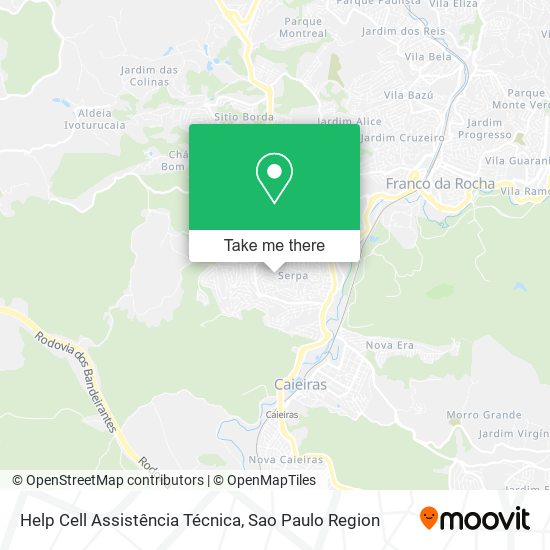 Mapa Help Cell Assistência Técnica