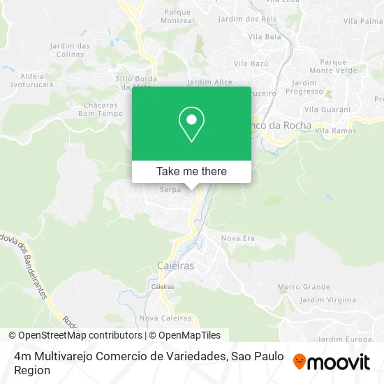 4m Multivarejo Comercio de Variedades map