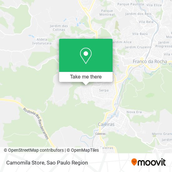 Mapa Camomila Store