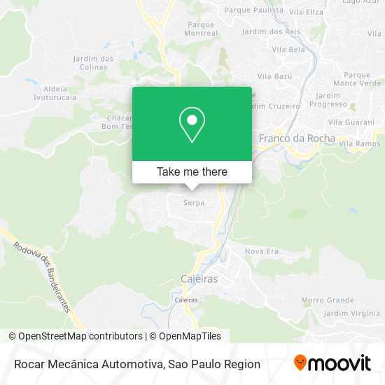 Rocar Mecânica Automotiva map