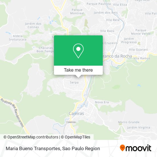 Maria Bueno Transportes map