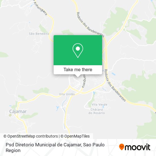 Psd Diretorio Municipal de Cajamar map