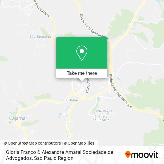 Mapa Gloria Franco & Alexandre Amaral Sociedade de Advogados