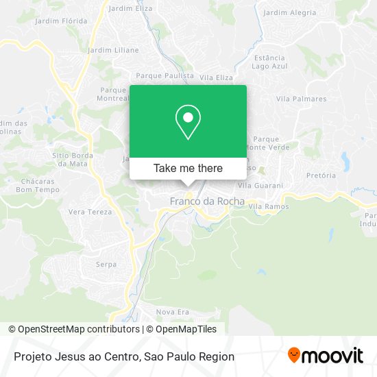 Mapa Projeto Jesus ao Centro