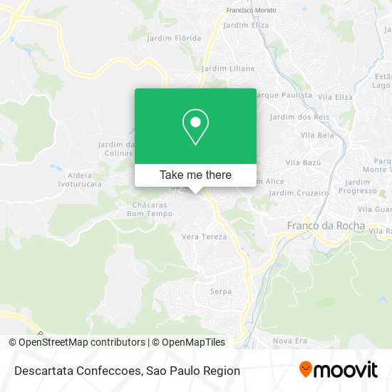 Descartata Confeccoes map