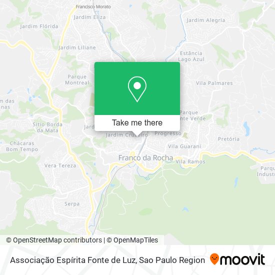 Associação Espírita Fonte de Luz map