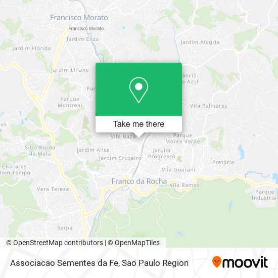 Mapa Associacao Sementes da Fe