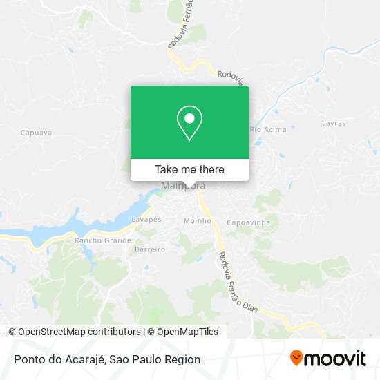 Ponto do Acarajé map