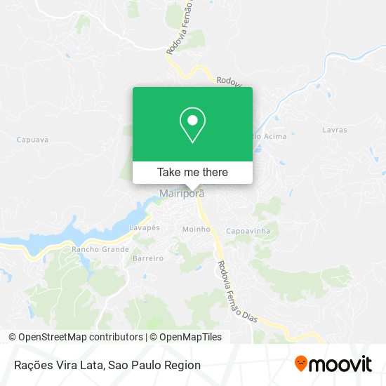 Rações Vira Lata map