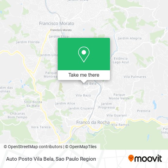 Auto Posto Vila Bela map