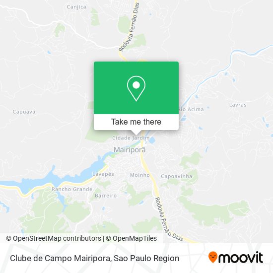 Mapa Clube de Campo Mairipora