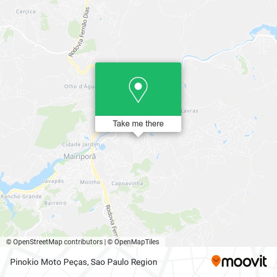 Mapa Pinokio Moto Peças