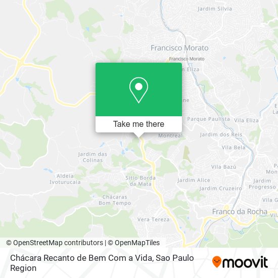 Mapa Chácara Recanto de Bem Com a Vida