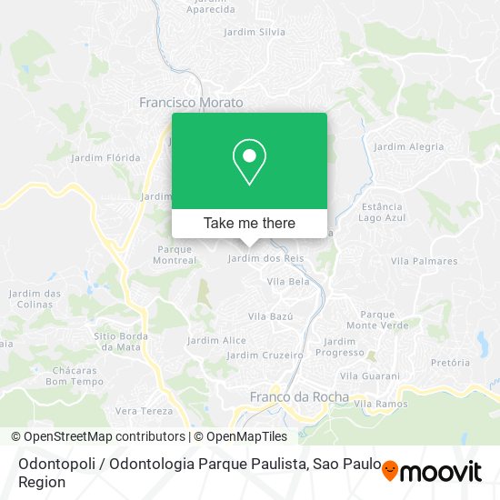 Mapa Odontopoli / Odontologia Parque Paulista
