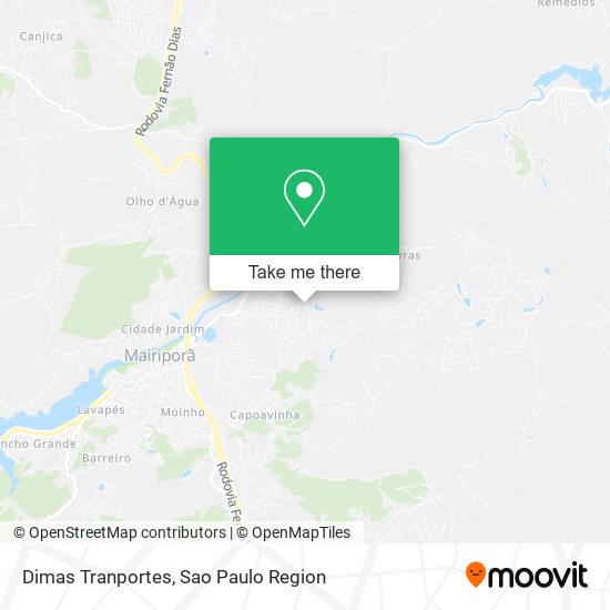 Dimas Tranportes map