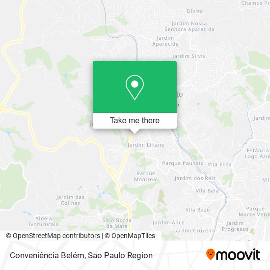Conveniência Belém map