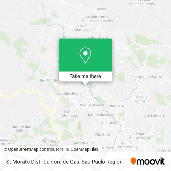 Mapa St Morato Distribuidora de Gas