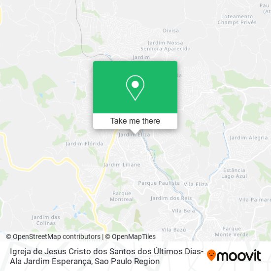 Igreja de Jesus Cristo dos Santos dos Últimos Dias-Ala Jardim Esperança map