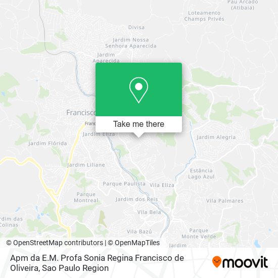 Apm da E.M. Profa Sonia Regina Francisco de Oliveira map