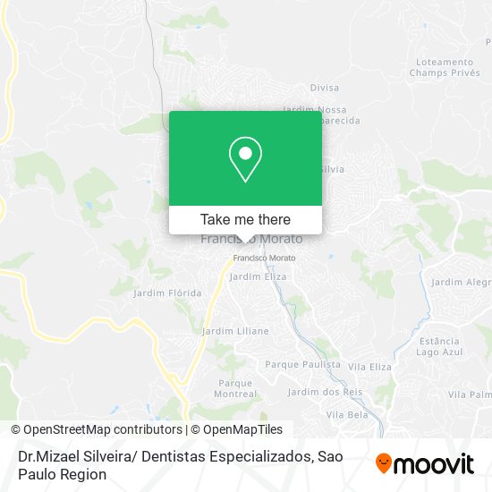 Mapa Dr.Mizael Silveira/ Dentistas Especializados